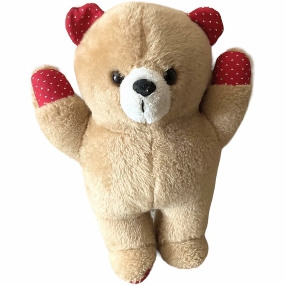 Vintage Sir Koff A Lot Bear Plush Muffin Enterprises Stuffed Animal Tan 15 Inch - Picture 1 of 9